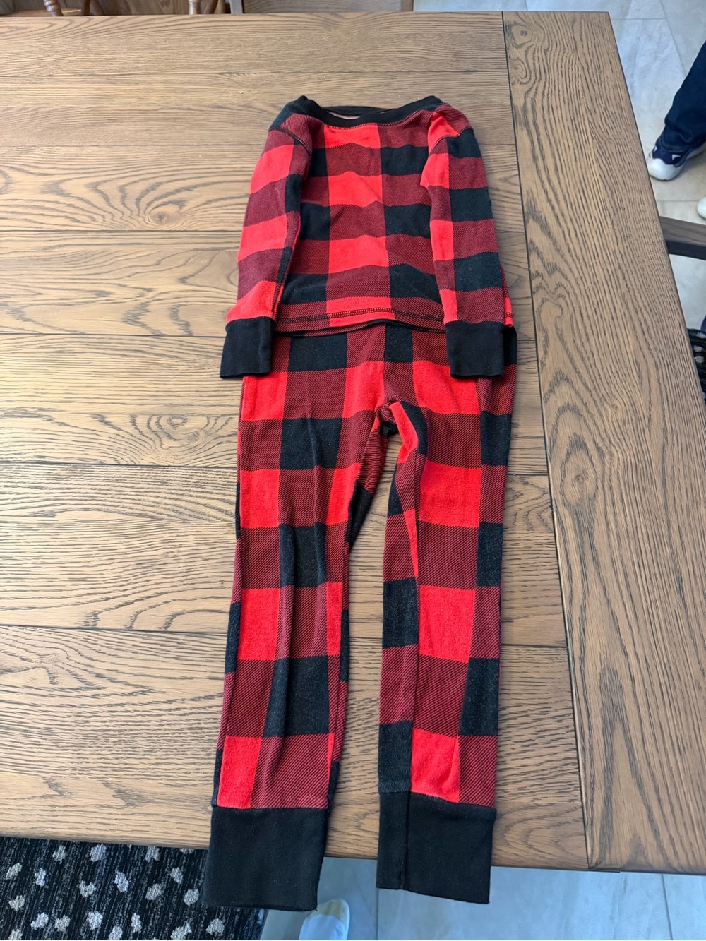 Kids Red and Black Buffalo Plaid Pajama Set -